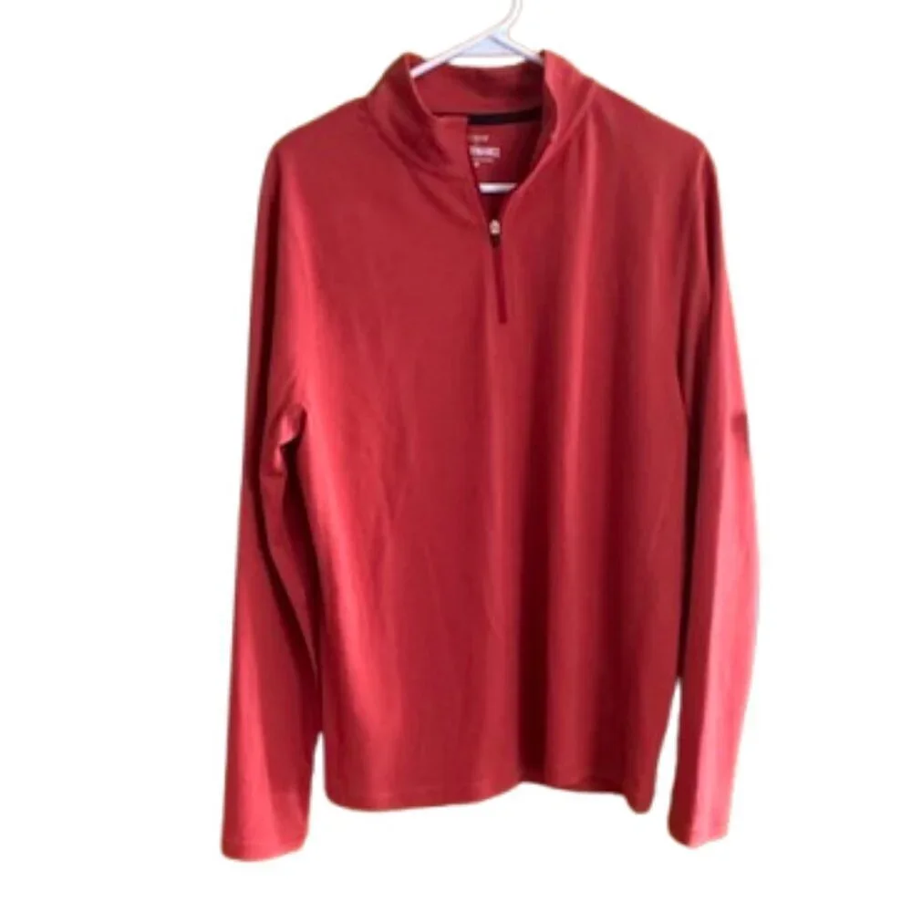 J. Crew Performance Waffle knit, half zip long sleeve shirt,  Size Medium NWOT